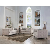 Cyndi Tan Velvet Sofa Model 52055 By ACME Furniture